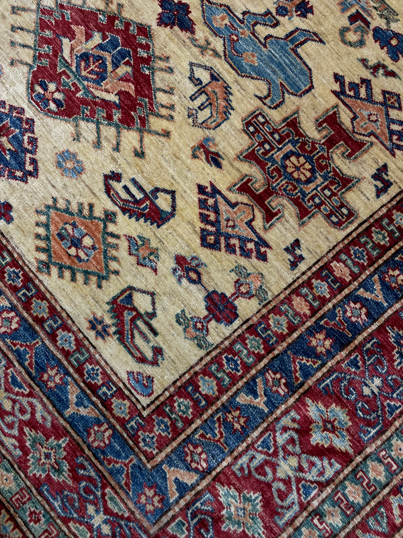 Hand-knotted Tribal Kazak thumbnail 2