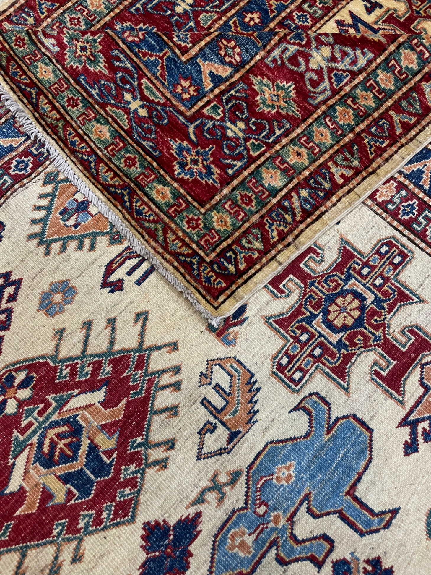 Hand-knotted Tribal Kazak thumbnail 3